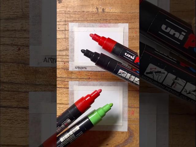 How to Blend Colors with Paint Markers! ️ #art #hack #tutorial