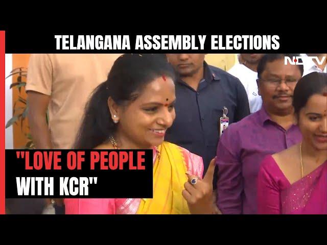 Telangana Assembly Elections 2023: "Love Of People With KCR": BRS Leader K Kavitha