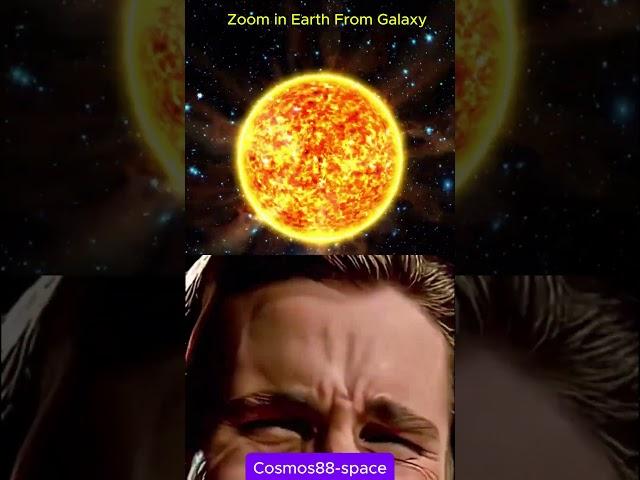 Zoom Earth From Our galaxy #earth #galaxy #milkyway #shorts #space