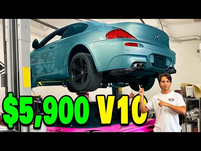 MY CHEAP $5900 V10 BMW SUPERCAR HAS SPARKLY OIL!