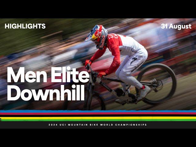 Men Elite Downhill Highlights | 2024 UCI Mountain Bike World Championships