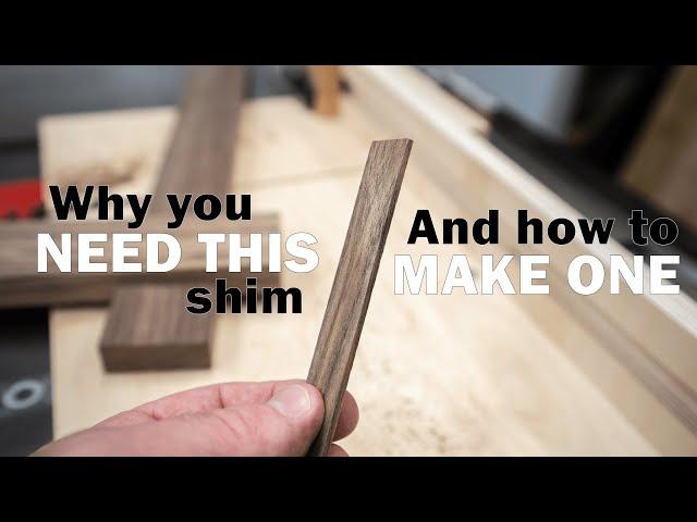 Make Perfect Blade-Width Shims WITHOUT Measuring! / How To Make Splines On The Table Saw