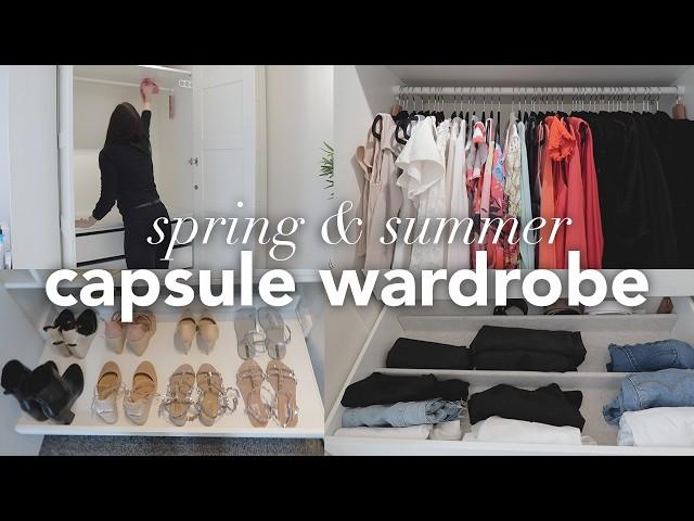 Building My Spring & Summer CAPSULE Wardrobe 2024 (Wardrobe Switchover & Organisation)