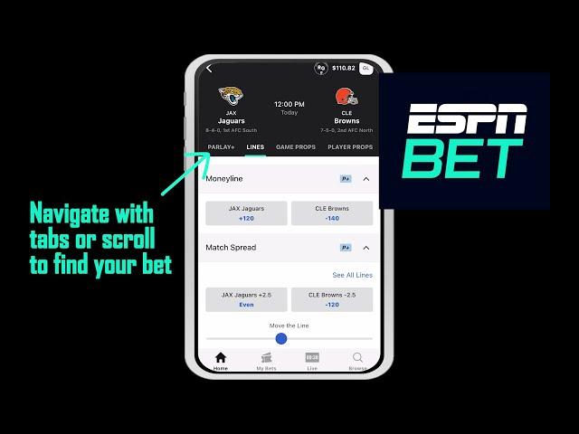 How to place a bet on the ESPN BET Sportsbook App | 2024