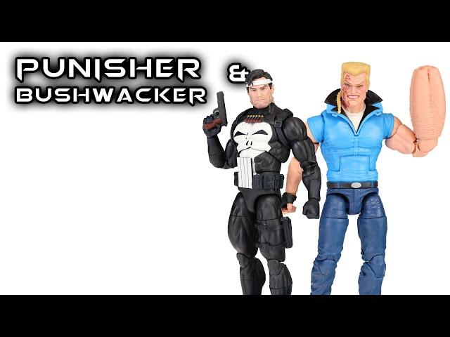 Marvel Legends PUNISHER & BUSHWACKER War Journal 2pk Action Figure Review