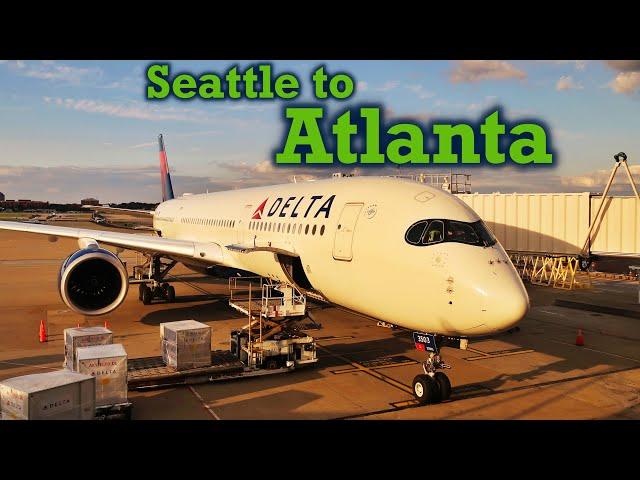 Full Flight: Delta Air Lines A350-900 Seattle to Atlanta (SEA-ATL)