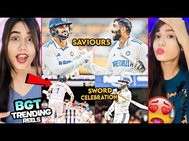 BGT IND vs AUS l Jasprit  Akhashdeep ,   Rahul Jadeja vs Starc  T.Head | Instagram Trending  Reel