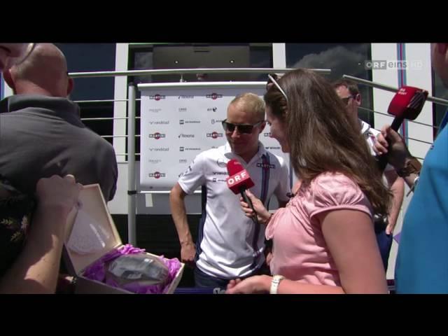 Austrian GP 2016 - Drivers getting a cake as present