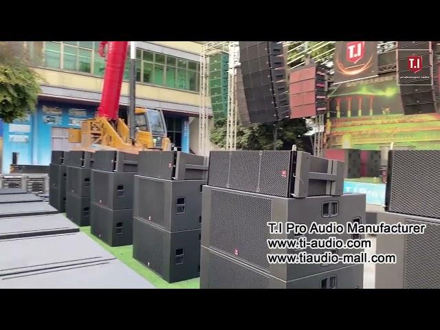 T.I PRO AUDIO  MAX-212 stadium line array system.