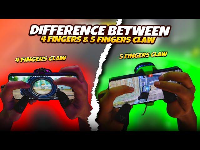 Difference Between 4 FINGER & 5 FINGER CLAWMew2 | BGMI (Tips/Tricks)