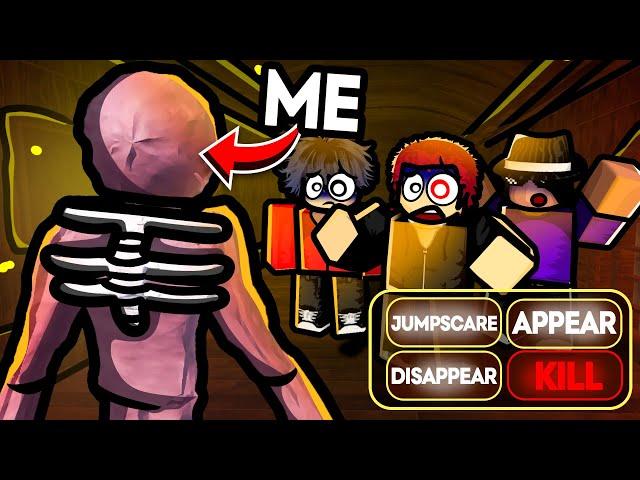 Scaring My FRIENDS By BECOMING Doors Floor 2 MONSTERS...