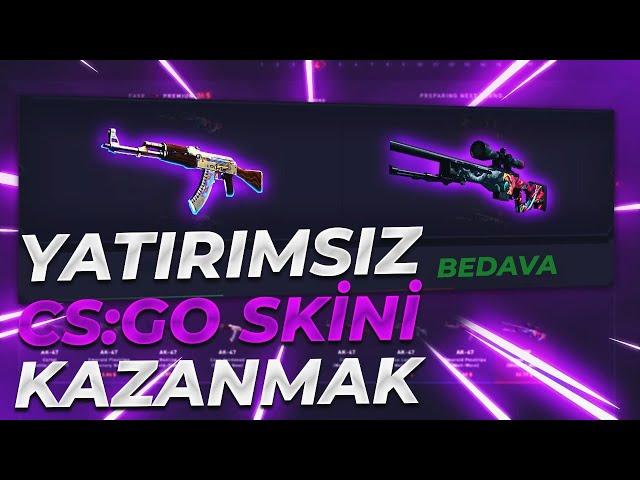 YATIRIMSIZ CS:GO SKİNİ KAZANMAK - CSGO DEPOSİTSİZ SİTELER 2023