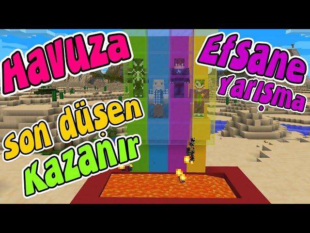 EFSANE YARIŞMA HAVUZA DÜŞEN KAYBEDER YENİ BÖLÜM Minecraft Yarışmaları Örümcek Adam