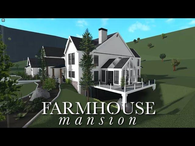 Giant Farmhouse Mansion Bloxburg House Speedbuild