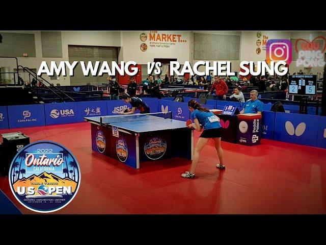 Amy Wang (2555) vs Rachel Sung (2493) // 2022 U.S. OPEN TABLE TENNIS - U21 Women's Final - 12-18-22