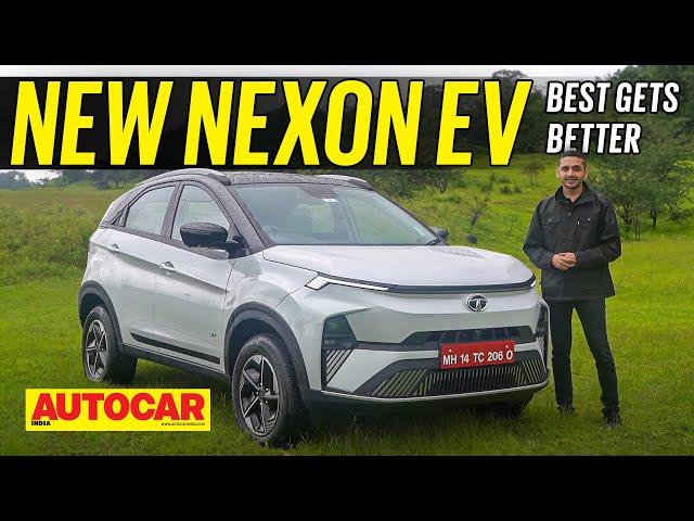 2023 Tata Nexon EV review - New look, new motor, new features! | First Drive | Autocar India