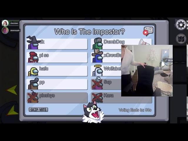 Among Us | Dumbdog thinks that 5up is imposter but he's dead + Janet falling