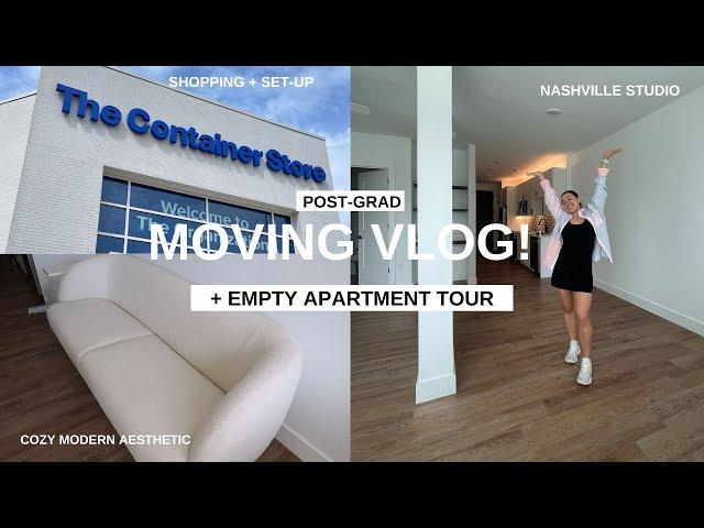 EMPTY STUDIO APARTMENT TOUR + MOVING VLOG | ep. 1 moving into post-grad