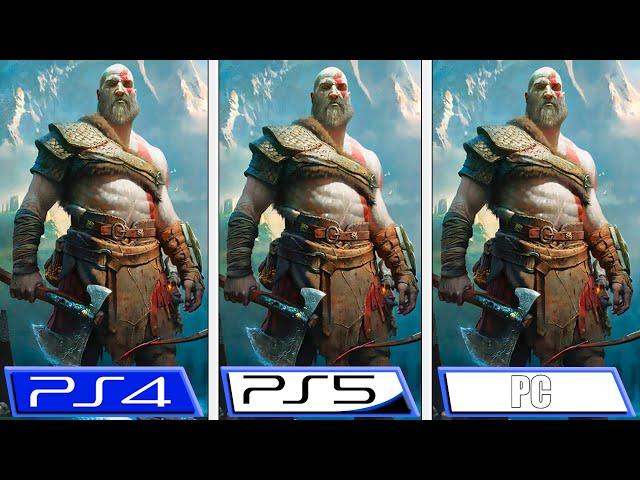 God of War | PC - PS5 - PS4 | Graphics Comparison & FPS