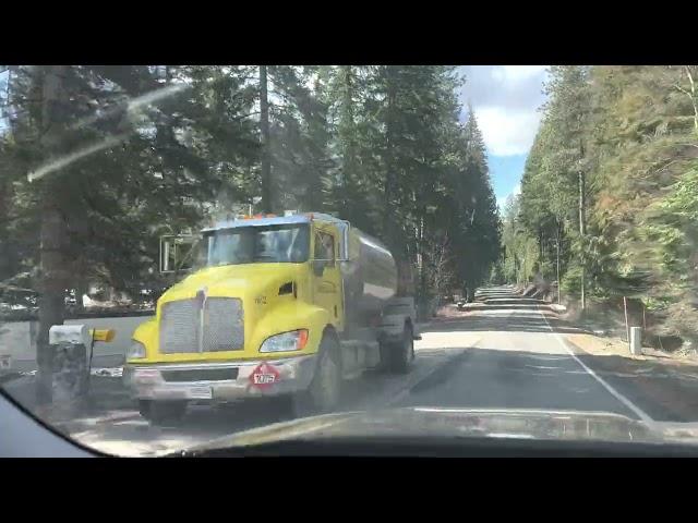 Driving through Spirit Lake, Idaho