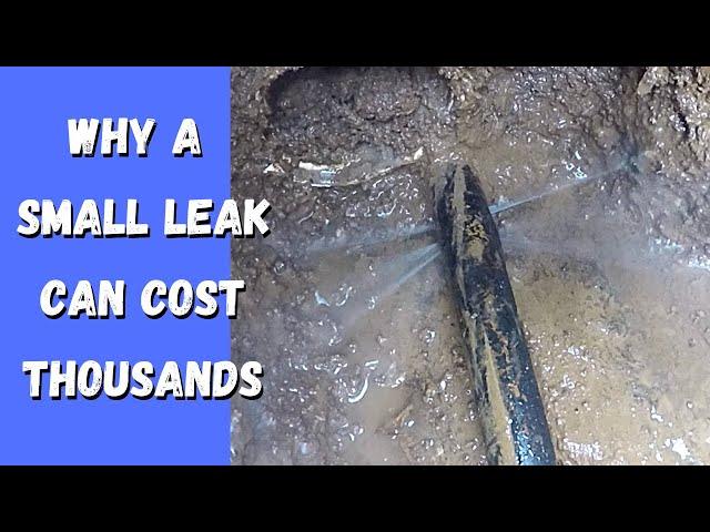 Repair a leak in the Mains Water Line to your house