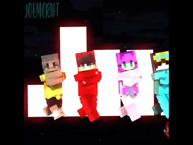 CASH CREW | ZOEY, SHADY AND NICO | SHUFFLE DANCE #minecraftanimation #minecraftshorts #joemcraft