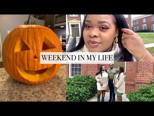 (Vlog 20) Weekend In My Life | Family Photoshoot, Uncle Shucks Pumpkin Patch, Grocery Haul | Atlanta