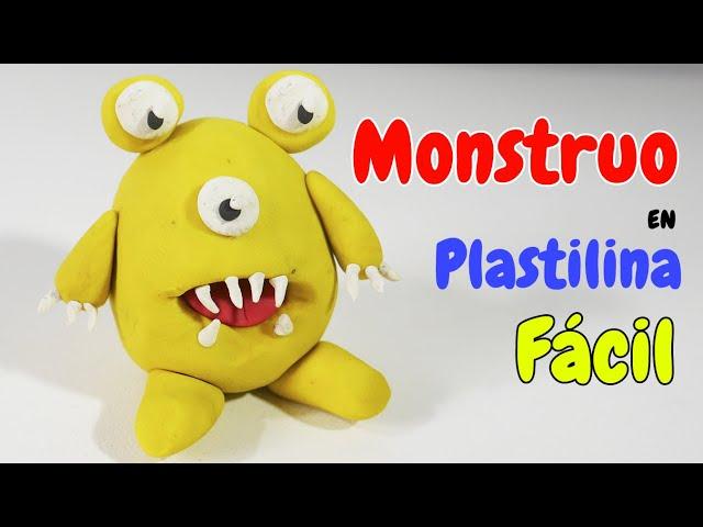 Cómo hacer un monstruo amarillo de plastilina fácil paso a paso explicado playdoh