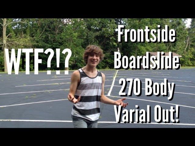 WTF?!? Frontside Boardslide 270 Body Varial Out!  Alex Begue