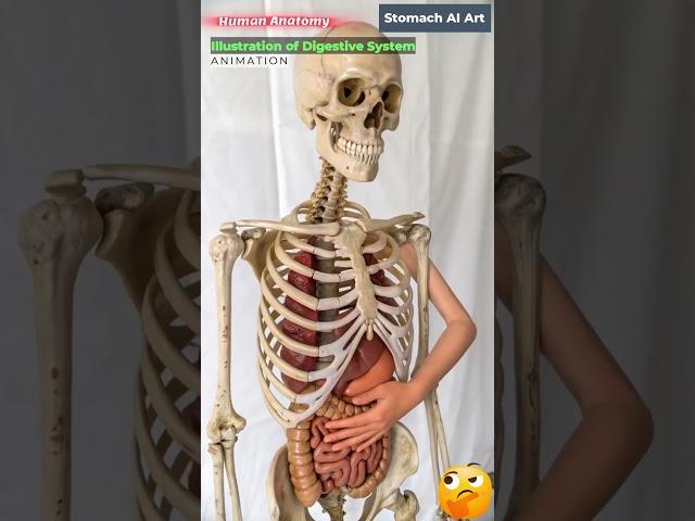 Animation of Digestive System | Stomach AI Art | 62