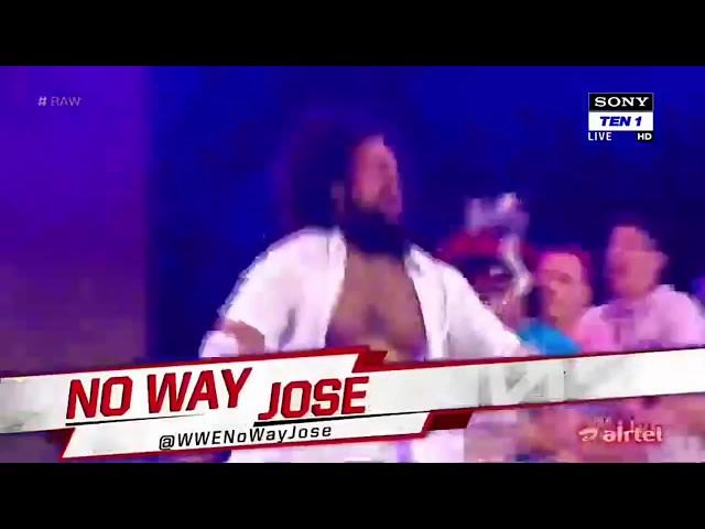 No Way Jose Makes His WWE Raw Debut HD 4/9/2018 (RAW After WrestleMania)