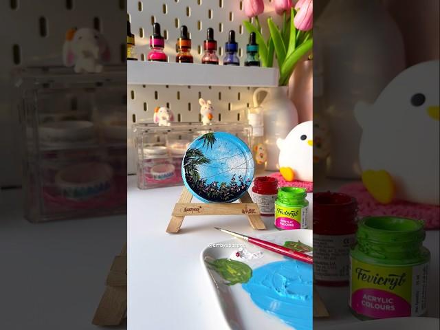 Painting on Bottle cap #craftideas #art #artshorts #arttutorial #shortviral #acrylicpainting