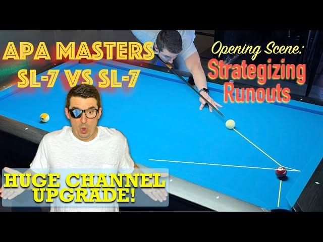 8-ball Pattern Play in 4K!! And a salute to my subscribers in this APA Master's Match!