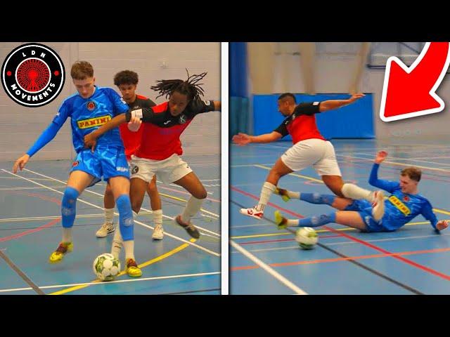 I Played in a PRO FUTSAL MATCH & It Got DANGEROUS! (Football Skills & Goals)