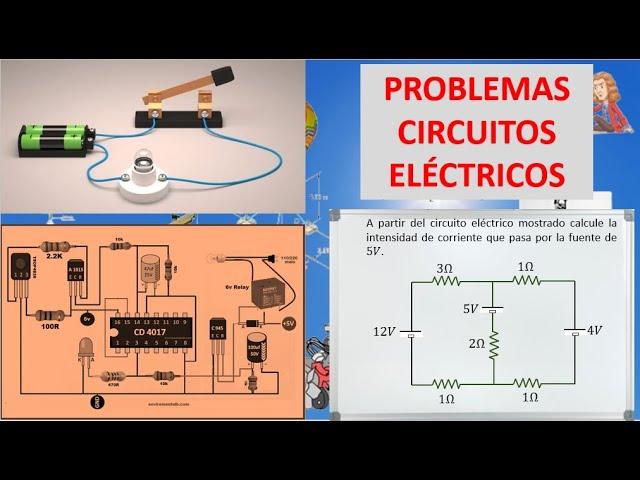 PROBLEMAS CIRCUITOS ELÉCTRICOS NIVEL BÁSICO