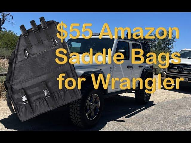 Watch before you buy! I installed the Amazon Saddle Bags for extra storage in my Jeep Wrangler JLU