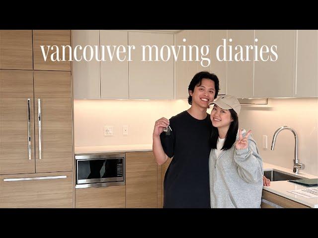 moving vlog  back in vancouver, touring apartments, muji haul, and ikea trips