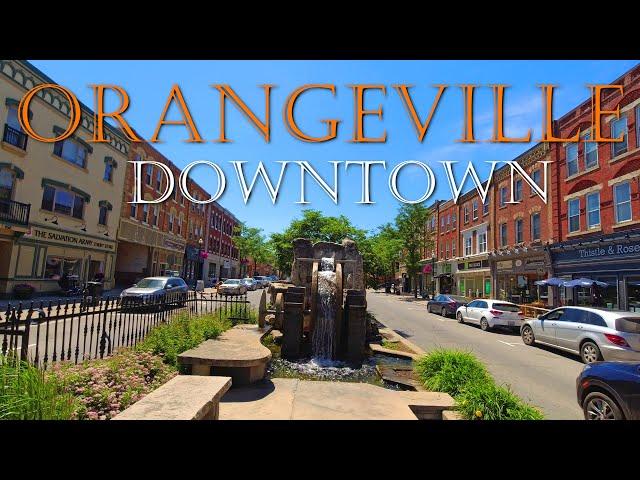 [4K] Orangeville Downtown Walking Tour, Ontario, Canada