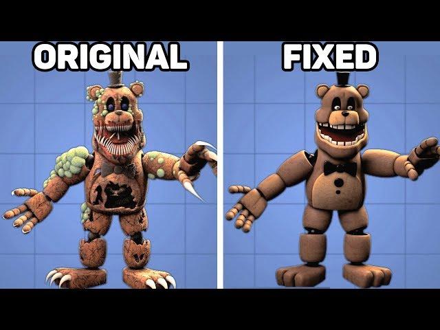 Fixed VS. Original Animatronics in Five Nights at Freddy's #3