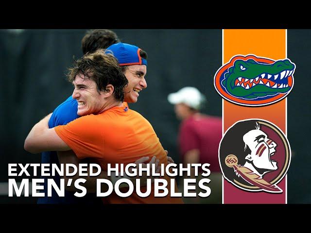 Florida vs Florida State Mens Doubles Highlights | College MatchDay