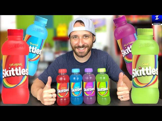 Skittles Drinks Review | All 4 Flavors (Original, Tropical, Wild Berry and Sour)