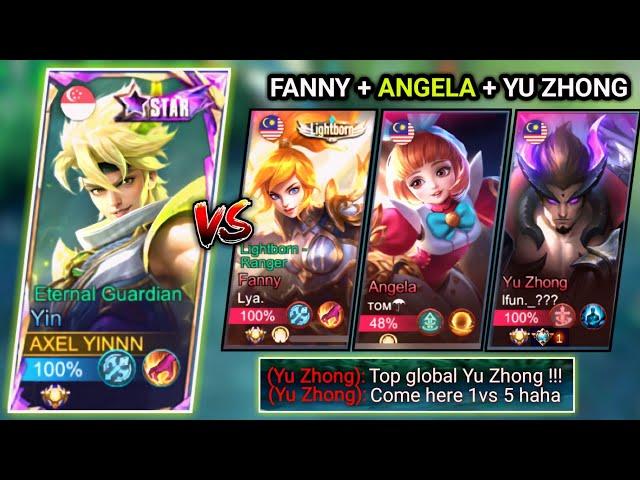 YIN VS TOP GLOBAL YU ZHONG+ ANGELA DEADLIEST COMBO EVER | YIN EPIC COMEBACK | MOBILE LEGENDS