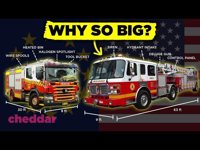 Do American Fire Trucks Need To Be So Massive? - Cheddar Explains