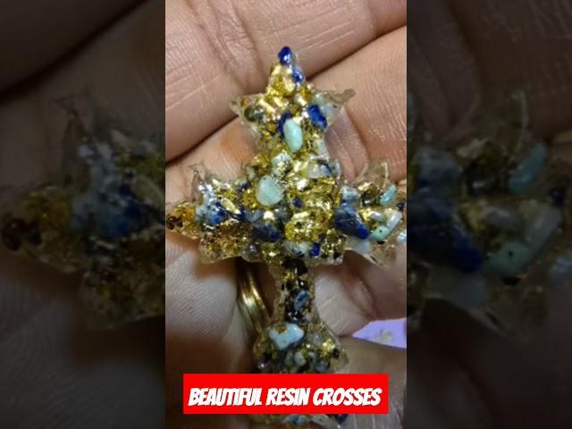 Hand made Beautiful Resin Crosses made with love  #jewelry #shorts #craft