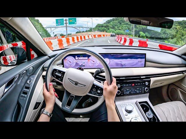 The New 2025 Genesis G80 3.5T FACELIFT POV Test Drive