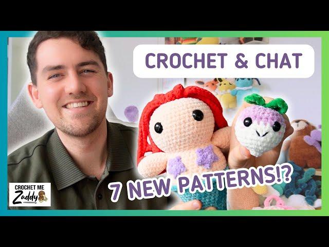 Going on a crochet pattern designing frenzy  Crochet with me vlog | Crochet me Zaddy