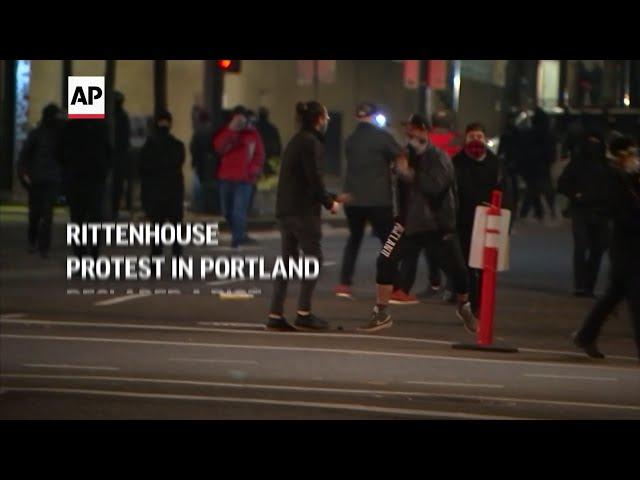 Rittenhouse protest in Portland declared a riot