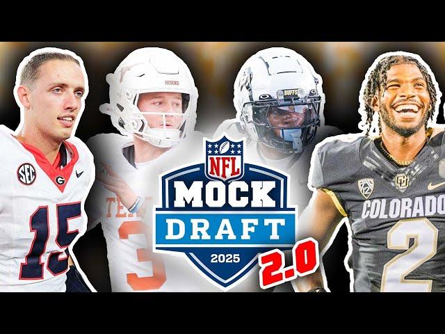 2025 NFL First Round Mock Draft For All 32 Picks! 2.0! (Early Season Predictions)