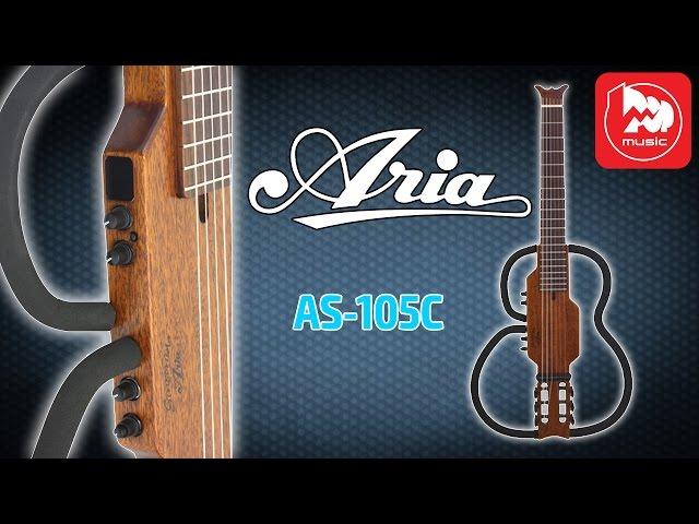 Электроакустическая гитара ARIA AS-105C (Aria Sinsonido silent travel guitar)