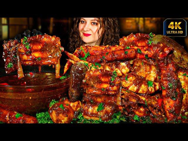 Ultimate Deshelled KING CRAB Seafood Boil Mukbang!  Juicy, Flavor-Packed ASMR Feast You’ll Crave!